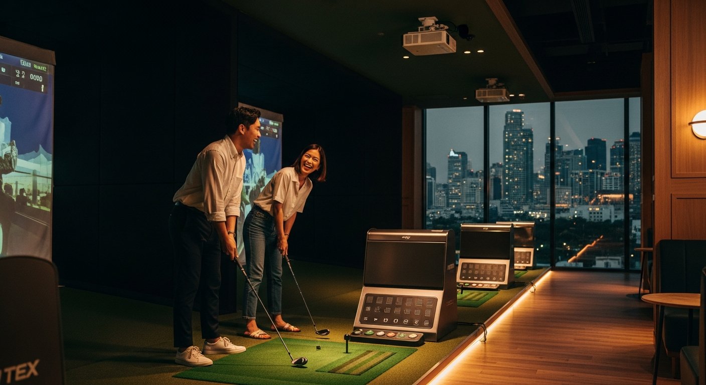 ห้อง Screen Golf ของ Golfzon Park Bangna